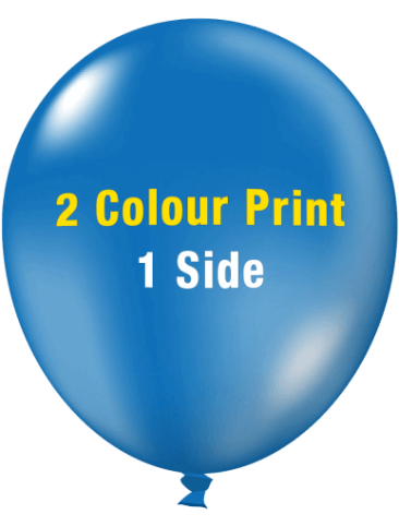 Custom Printed Balloons (30cm Crystal, 2 colour print, 1 side) Custom Printed Balloons (30cm Crystal, 2 colour print, 1 side)