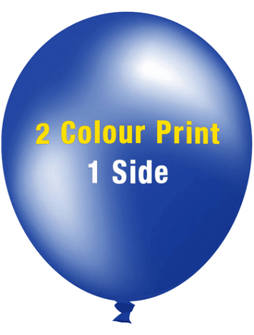 Custom Printed Balloons (30cm Metallic, 2 colour print, 1 side) Custom Printed Balloons (30cm Metallic, 2 colour print, 1 side)