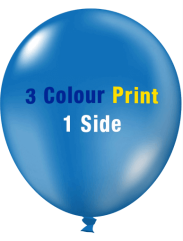 Custom Printed Balloons (30cm Crystal, 3 Colour Print, 1 Side) Custom Printed Balloons (30cm Crystal, 3 Colour Print, 1 Side)